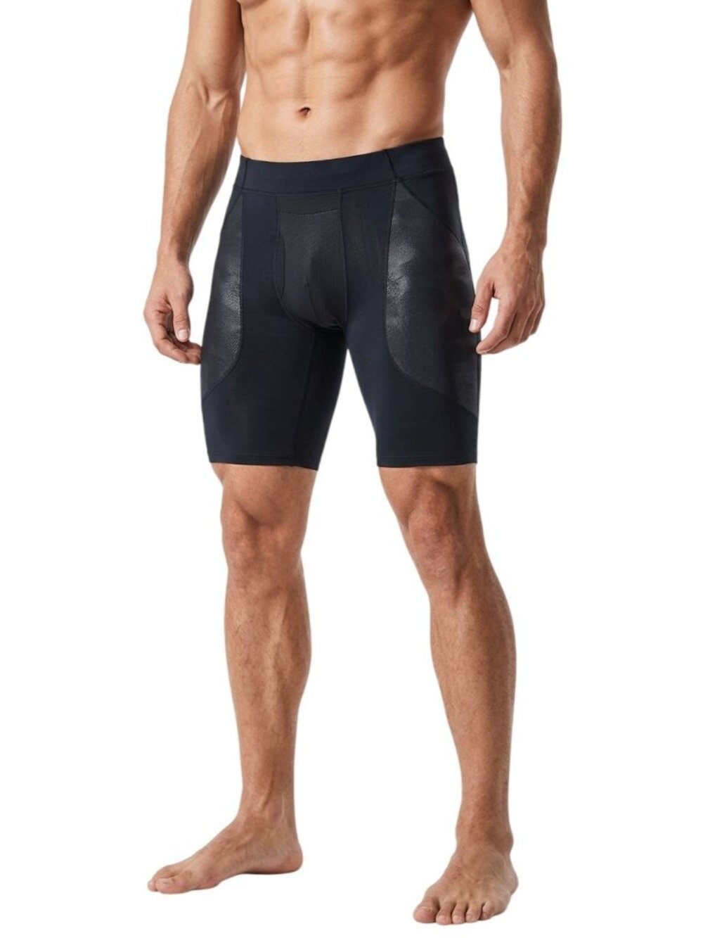 Second Skin Men's Black Athletic Gym Training Compression Shorts Size XX-Large